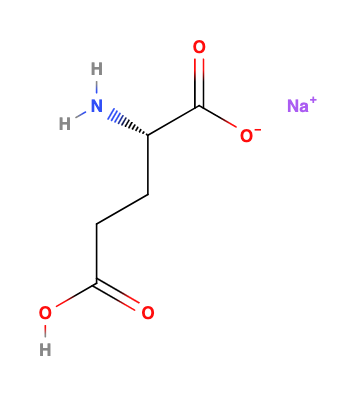 Monosodium glutamate structural model